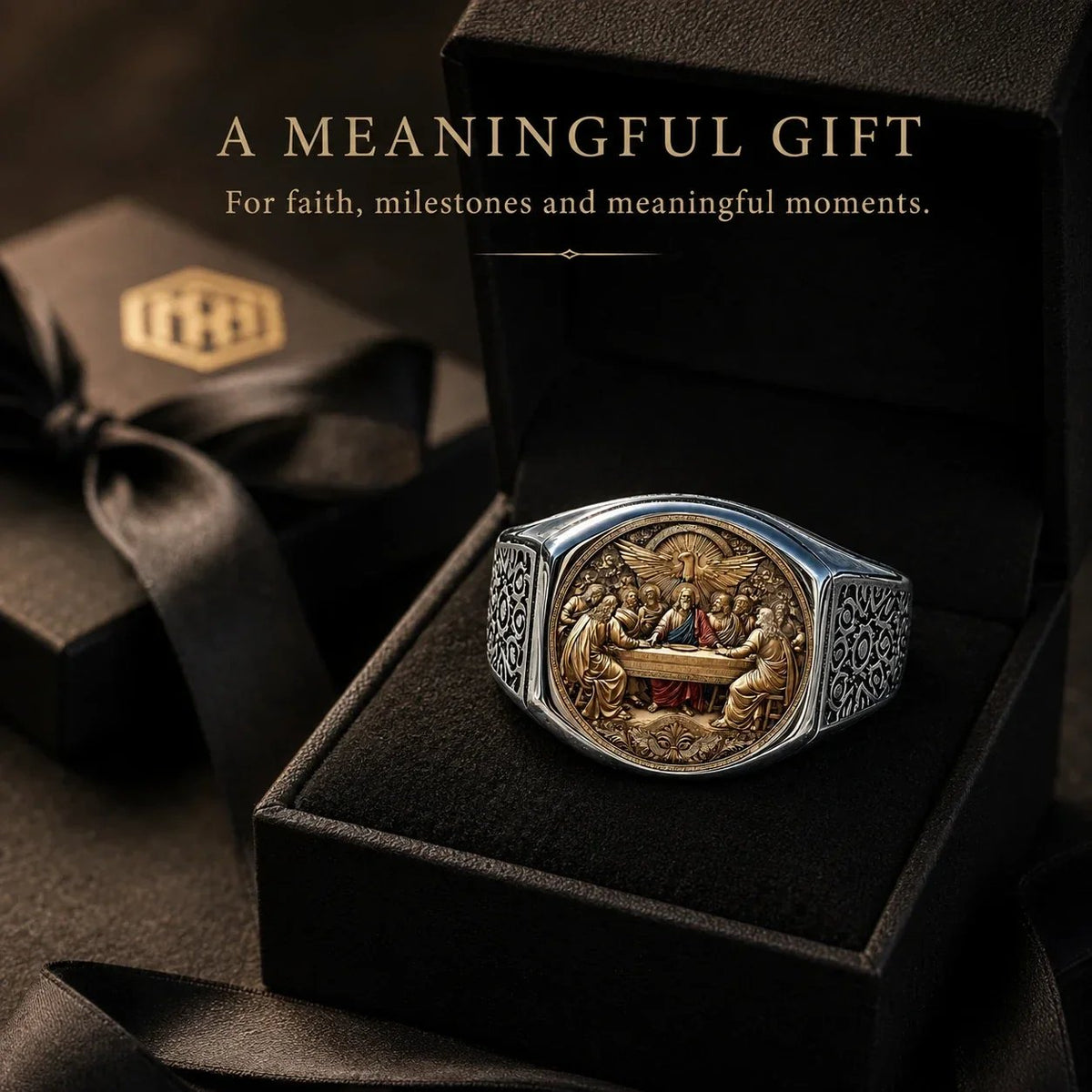 Faith & Fellowship Statement Ring | Symbolic Men's Gift
