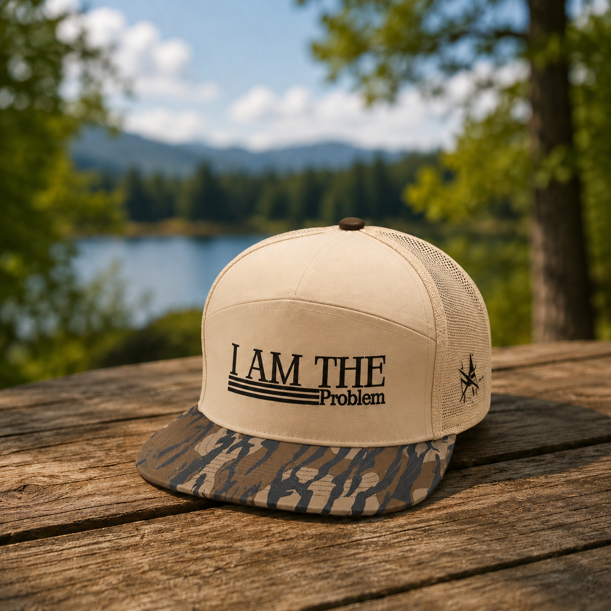 I Am The Problem Trucker Hat โ Funny Mesh Snapback Cap for Men & Women