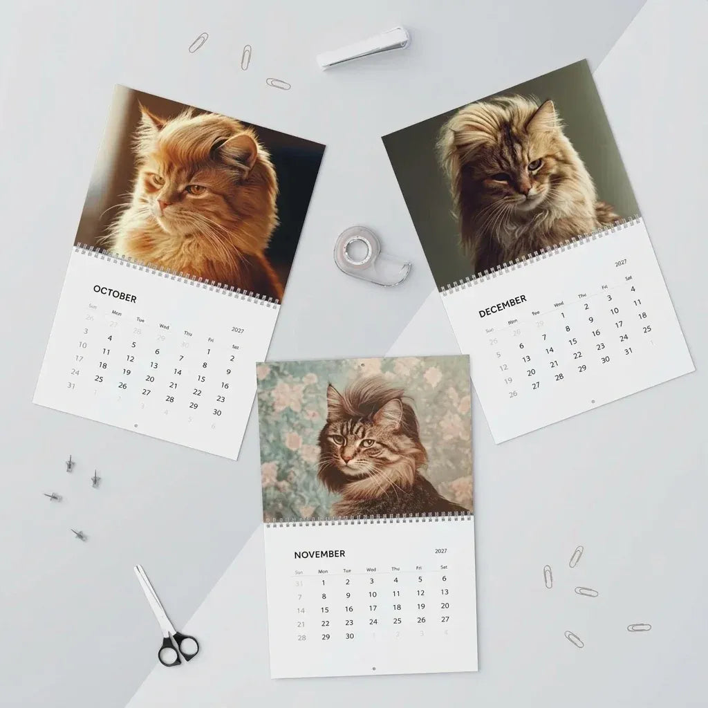 🔥LAST DAY 50% OFF - 😻Funny 2027 Wall Calendar Cat