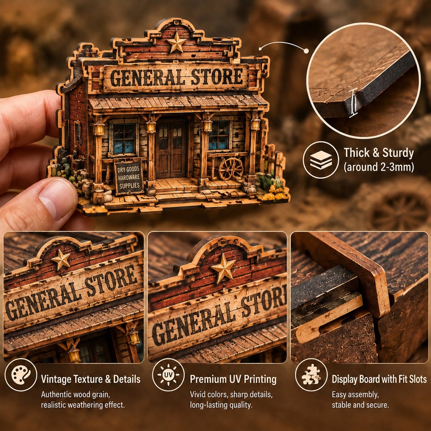 The Forgotten Frontier Ghost Town Advent Calendar đ¤ | 24âDay BuildâYourâOwn Wild West Town Reusable Wooden Countdown