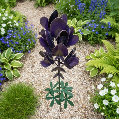 🔥Limited-time 49% off🌷Bluebonnet Lupine Metal Garden Stake, Rustic Outdoor Flower Sculpture for Lawn, Patio & Landscape Border Decor