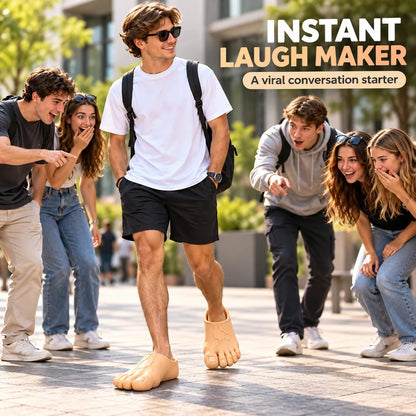 👣 Big Foot Funny Slippers – Giant Feet Novelty House Shoes