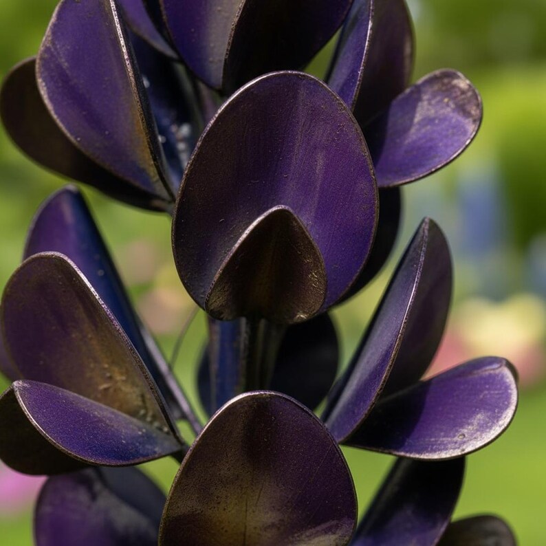 🔥Limited-time 49% off🌷Bluebonnet Lupine Metal Garden Stake, Rustic Outdoor Flower Sculpture for Lawn, Patio & Landscape Border Decor