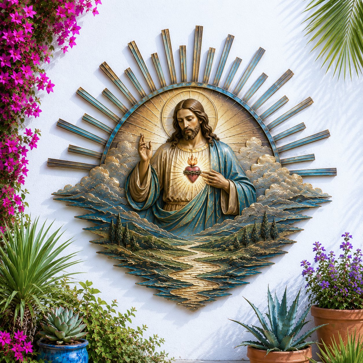 ✝️ Jesus Metal Wall Art