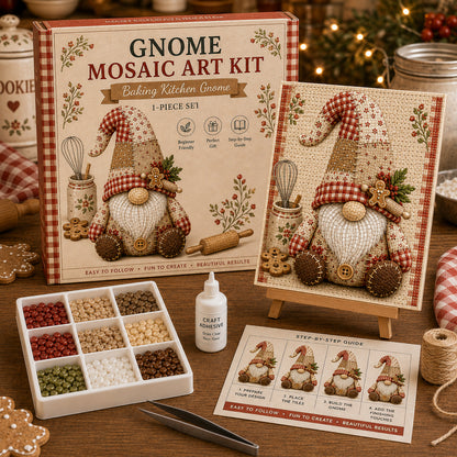🔥Last Day BUY 3 GET 1 FREE🧩 Gnome Mosaic Art Kit – Create Your Own Charming Handmade Masterpiece