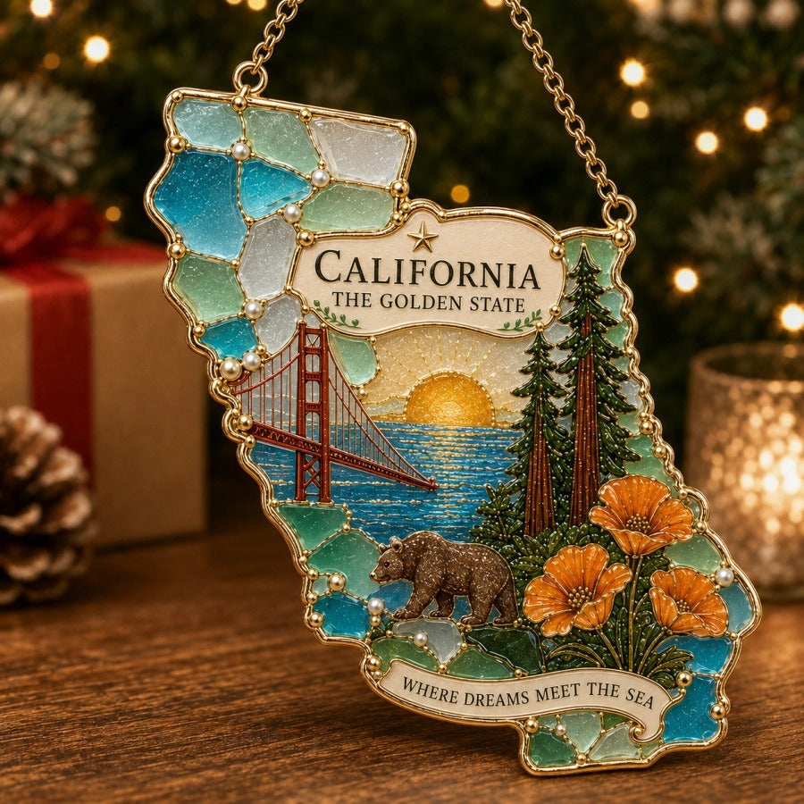 🇺🇸 State-Inspired Holiday Ornament A Little Piece of Home for the Holidays ✨