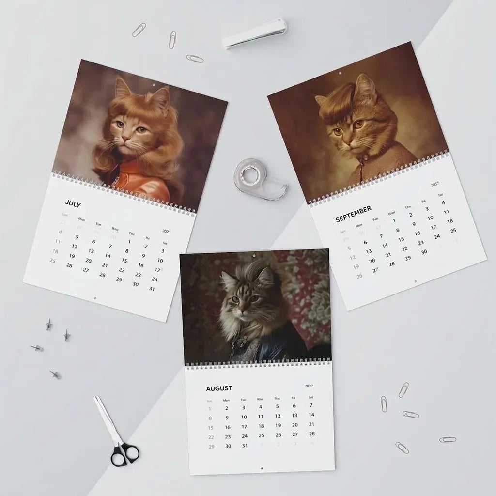 🔥LAST DAY 50% OFF - 😻Funny 2027 Wall Calendar Cat