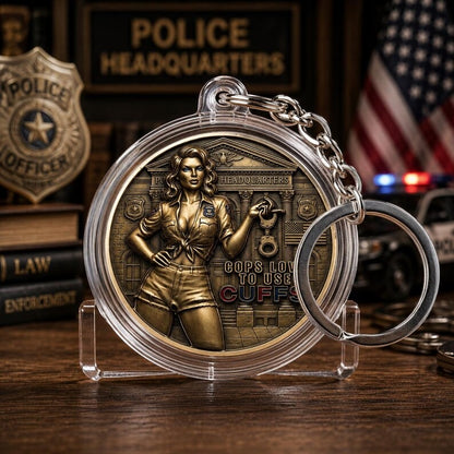 🪙Cop Love Big Busts To Use Cuffs Challenge Coin