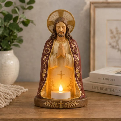 ✝️🕯Jesus Candle Holder Statue