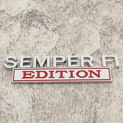 SEMPER FI EDITION Car Emblem Metal Badge, 🔥Buy 2 FREE SHIPPING