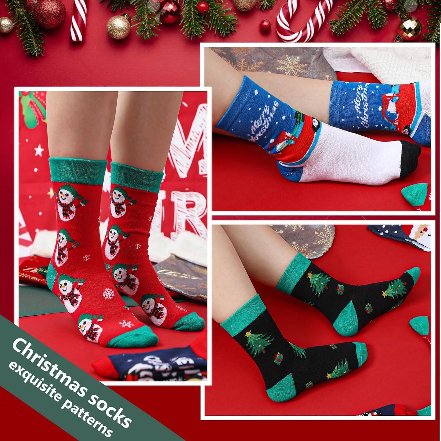 🧦24‑Day Christmas Sock Advent Box🎄