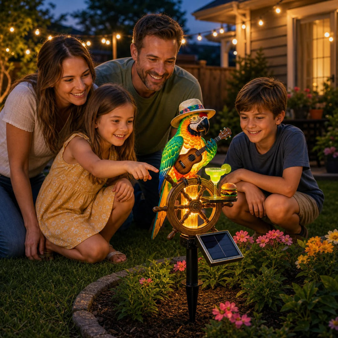 🔥Last Day 49% OFF🔥 - 🌴 Solar-Powered Parrot Garden Light – “Wastin' Away Again”