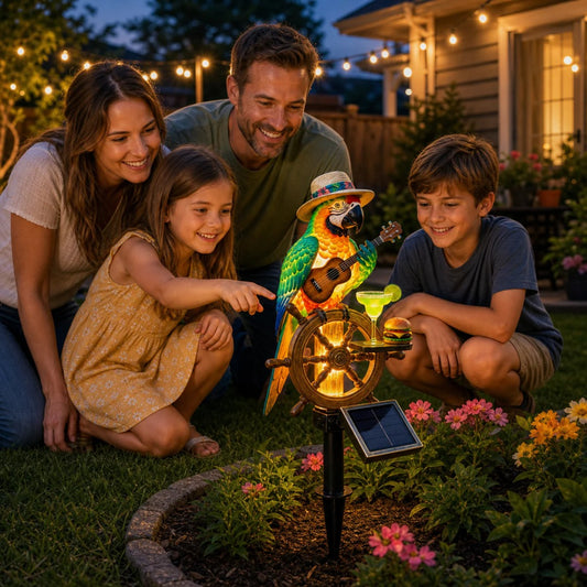 🔥Last Day 49% OFF🔥 - 🌴 Solar-Powered Parrot Garden Light – “Wastin' Away Again”