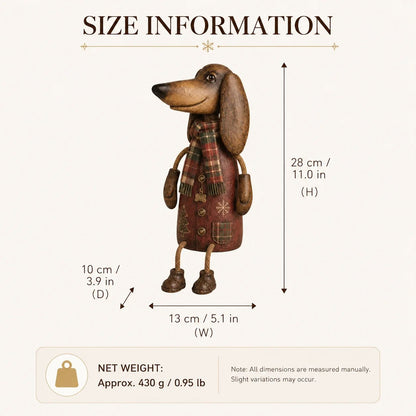 🐶🎄 Vintage Christmas Dachshund Shelf Sitter