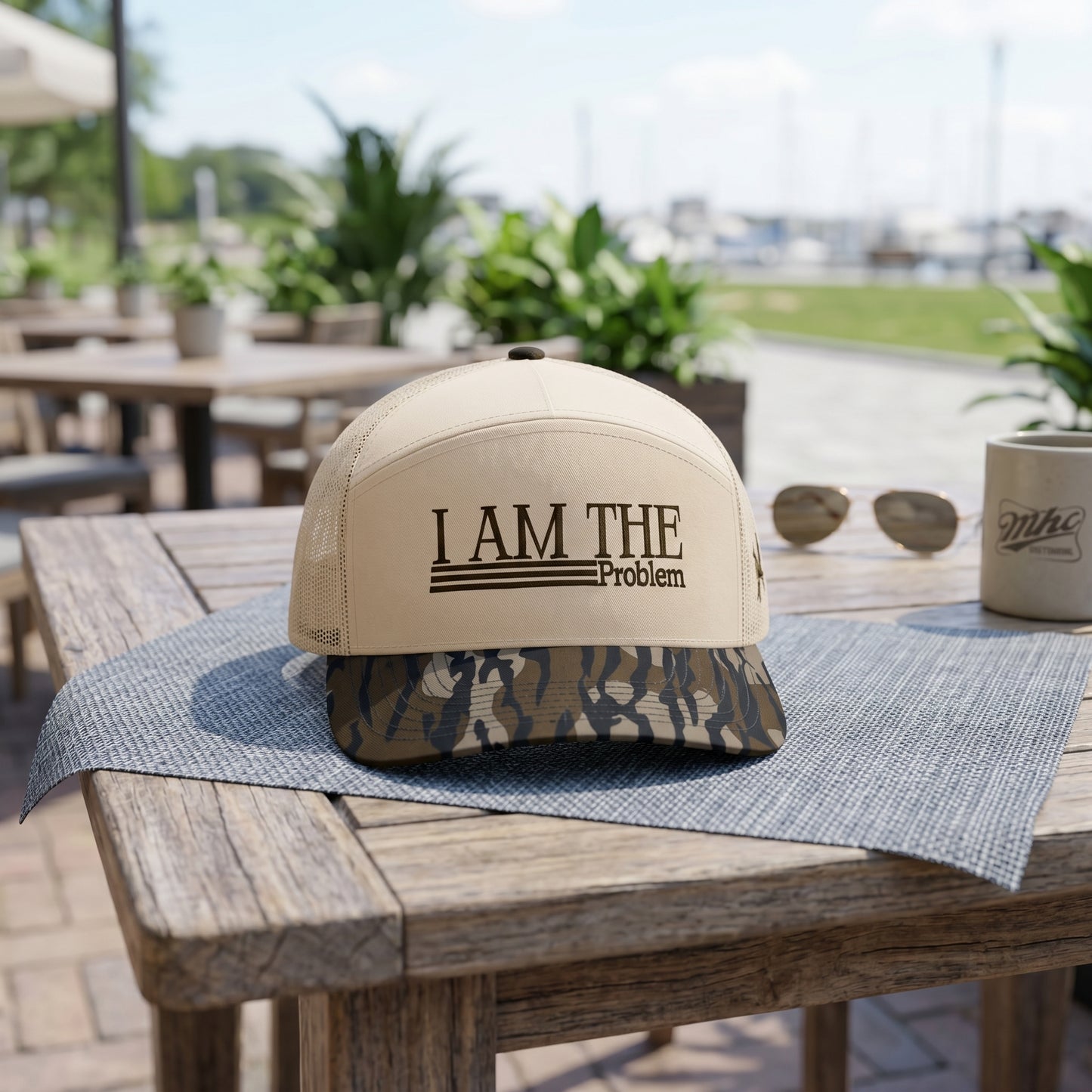 I Am The Problem Trucker Hat – Funny Mesh Snapback Cap for Men & Women