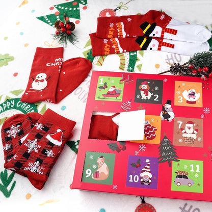🧦24‑Day Christmas Sock Advent Box🎄