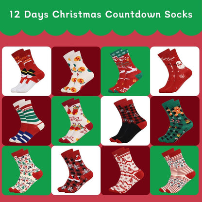 🧦24‑Day Christmas Sock Advent Box🎄