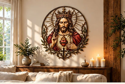 ✝️🙏Sacred Heart of Jesus Metal Wall Art