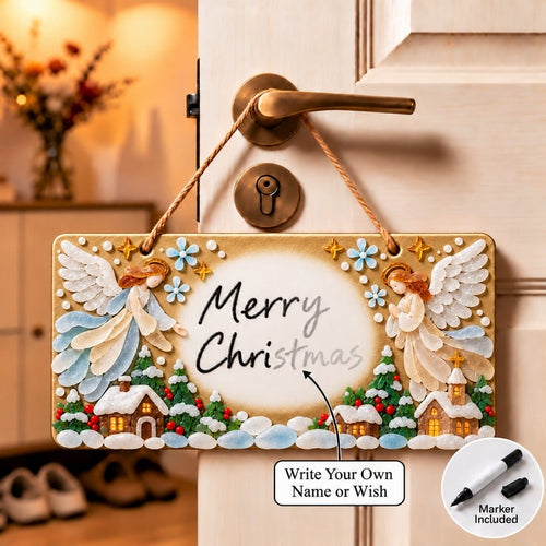 ⏳ Last Day 49% OFF – 🎄 Beginner-Friendly DIY Sea Glass Christmas Hanging Sign Kit | 8 Festive Designs with Handwritten Personalization ✍️