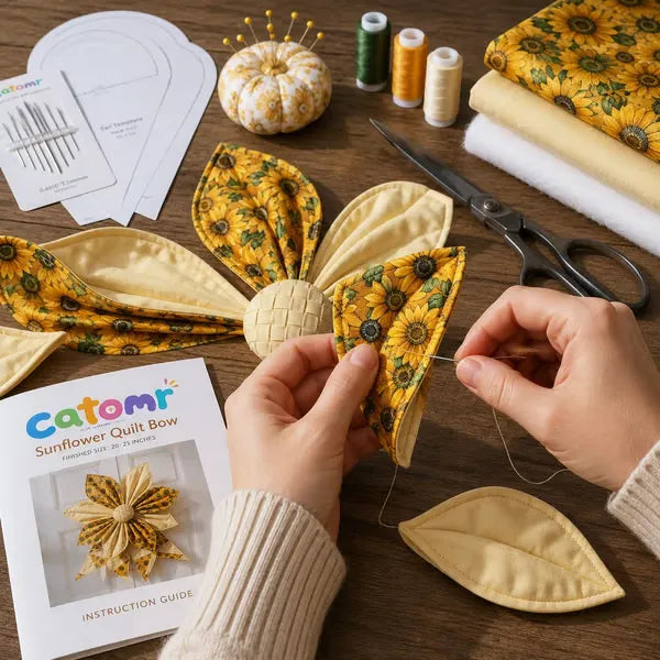 🏆 🔥  Large Patchwork Bow Sewing Kit