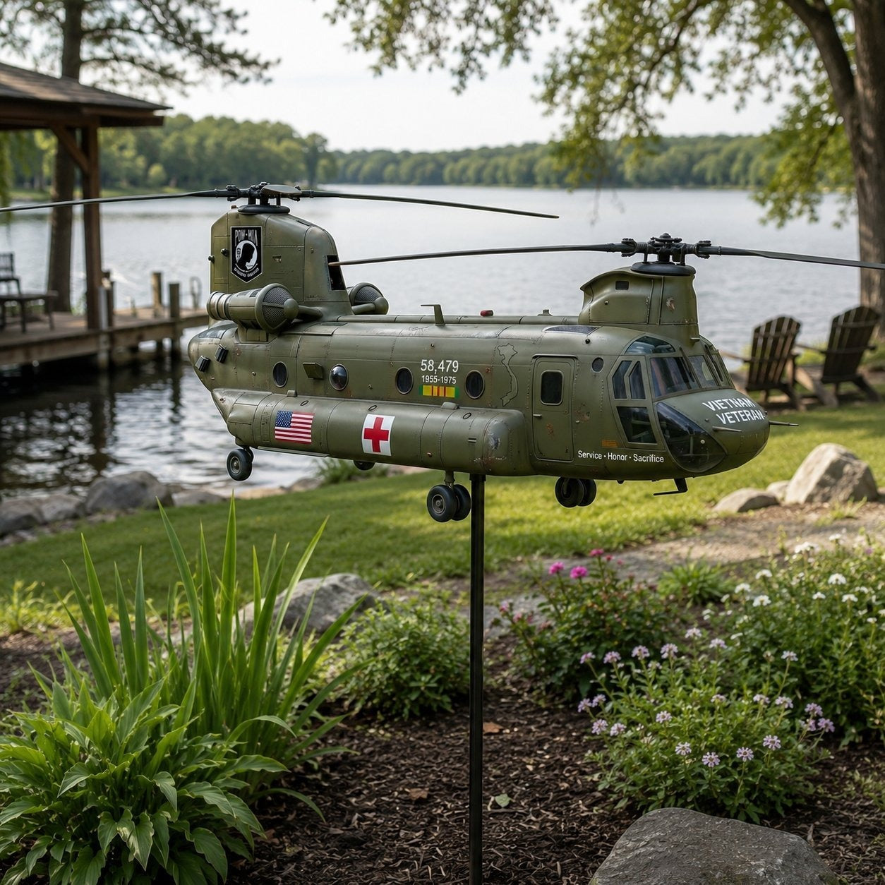 ⚡️Memorial Day 51% OFF 🎖️-Vietnam Veteran UH-1 Helicopter Wind Spinner- ✈️Buy 2 Free Shipping Today!