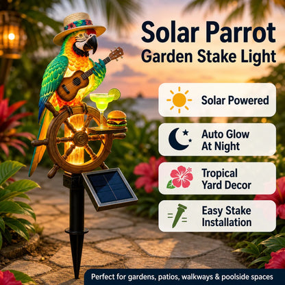 🔥Last Day 49% OFF🔥 - 🌴 Solar-Powered Parrot Garden Light – “Wastin' Away Again”