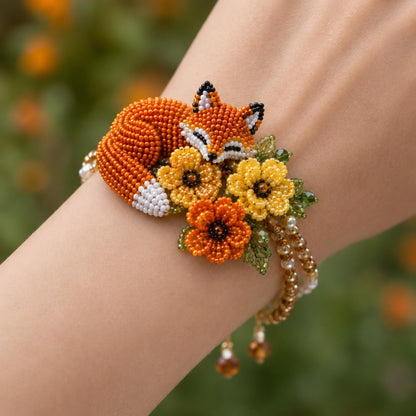DIY Beaded Nature Bracelet Kit – Bird, Fox & Butterfly Bracelet Making Kit