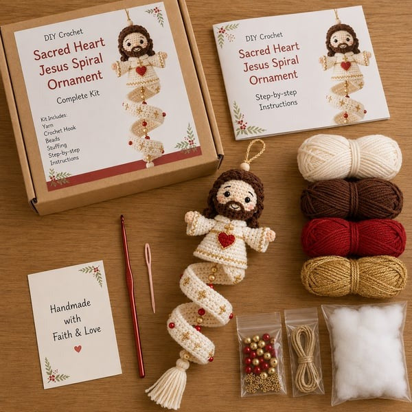 🎅Crochet Snowman Spiral Oranment DIY Kit -🎄🧶A Beginner-Friendly Crochet Experience Inspired by the Magic of Christmas.