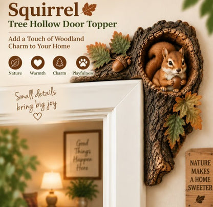 Chipmunk Tree Hollow Door Topper