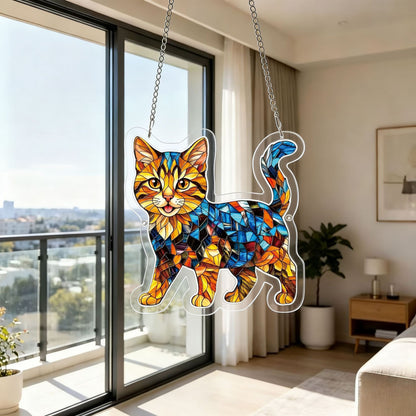 DIY Acrylic Cat Puzzle Suncatcher – Colorful Window Hanging Decor For Cat Lovers