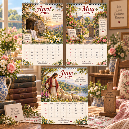 2027 A Year with Jesus Calendar｜A4 Hanging Calendar