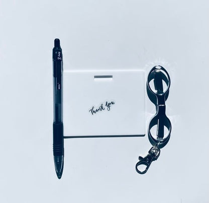 🩺Erasable Badge Note | Dual-Side Writable, Fade-Proof & No Blur (🖊Write. Wipe. Repeat.) 🎁Free Badge Clip Included📋