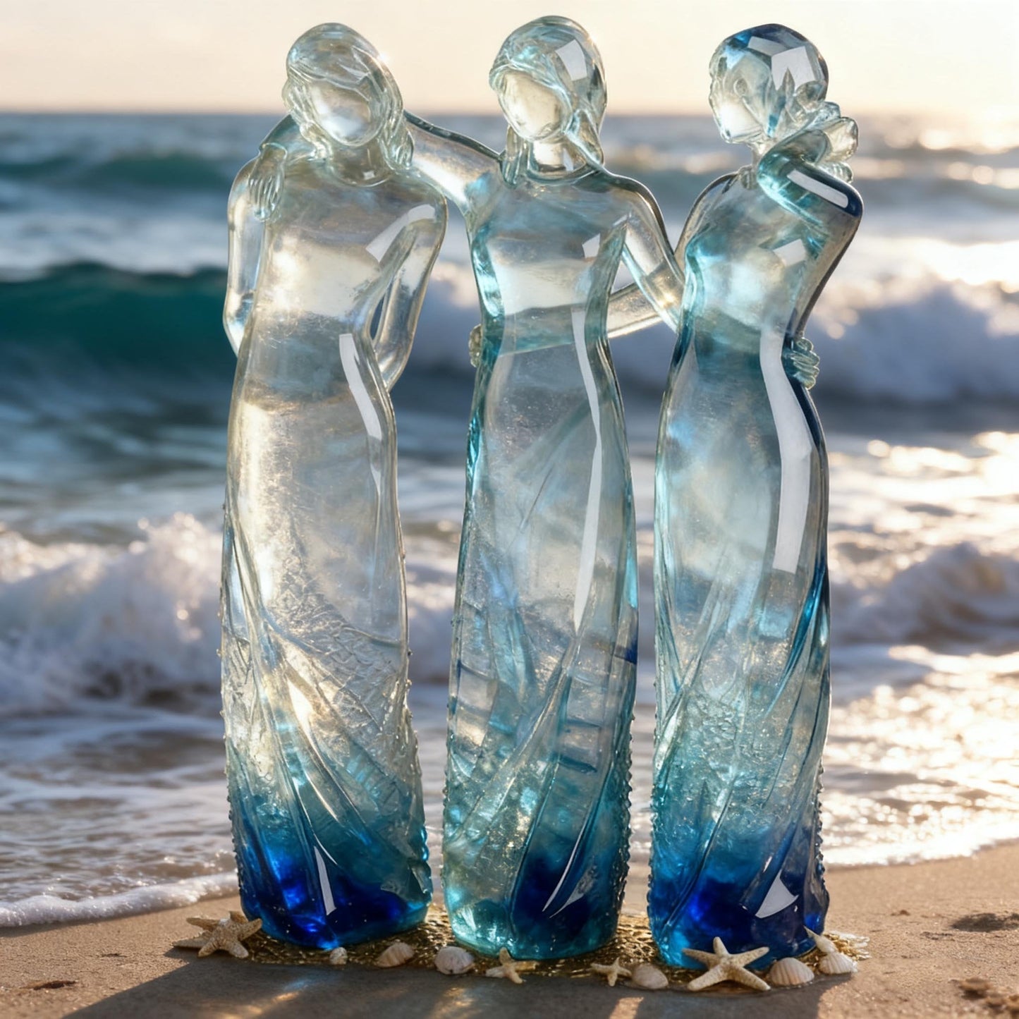 💖LAST DAY 49 % OFF👩🏻‍🤝‍👩🏻Sisters by My Side, Celebrates Friendships Three Sisters Sculpture🎁Christmas, Thanksgiving Day, Birthday Gifts