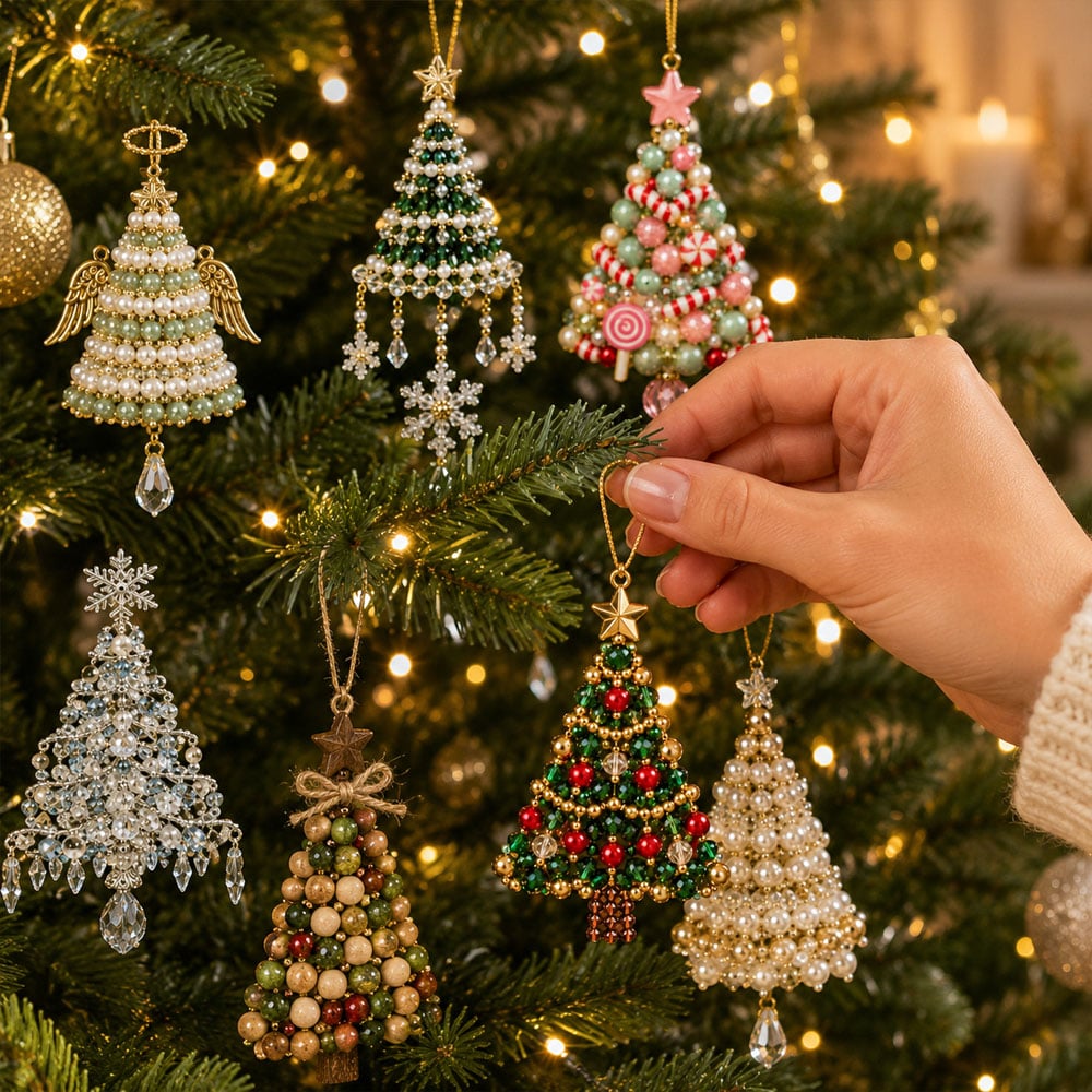 🎅 2026 Christmas Gift 50% Off--DIY Christmas Tree Beaded Ornament Kit