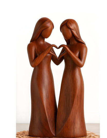 💖LAST DAY 49 % OFF👩🏻‍🤝‍👩🏻Sisters by My Side, Celebrates Friendships Three Sisters Sculpture🎁Christmas, Thanksgiving Day, Birthday Gifts