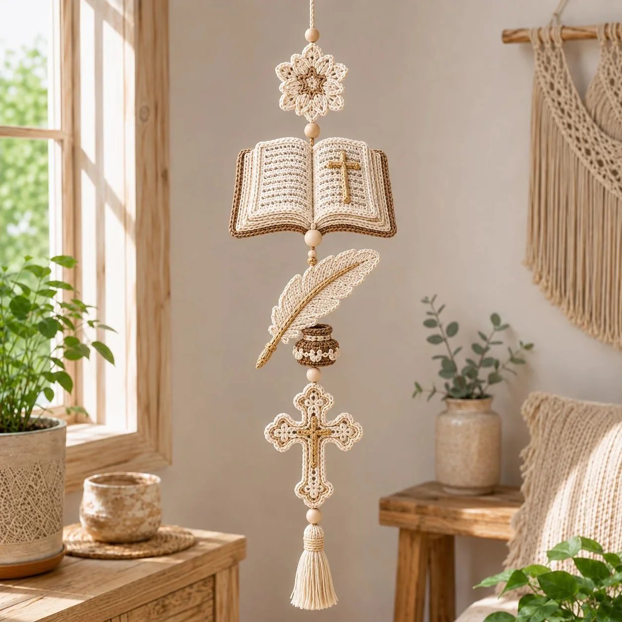 🎉✝️Blessed Faith Hanging Cascade