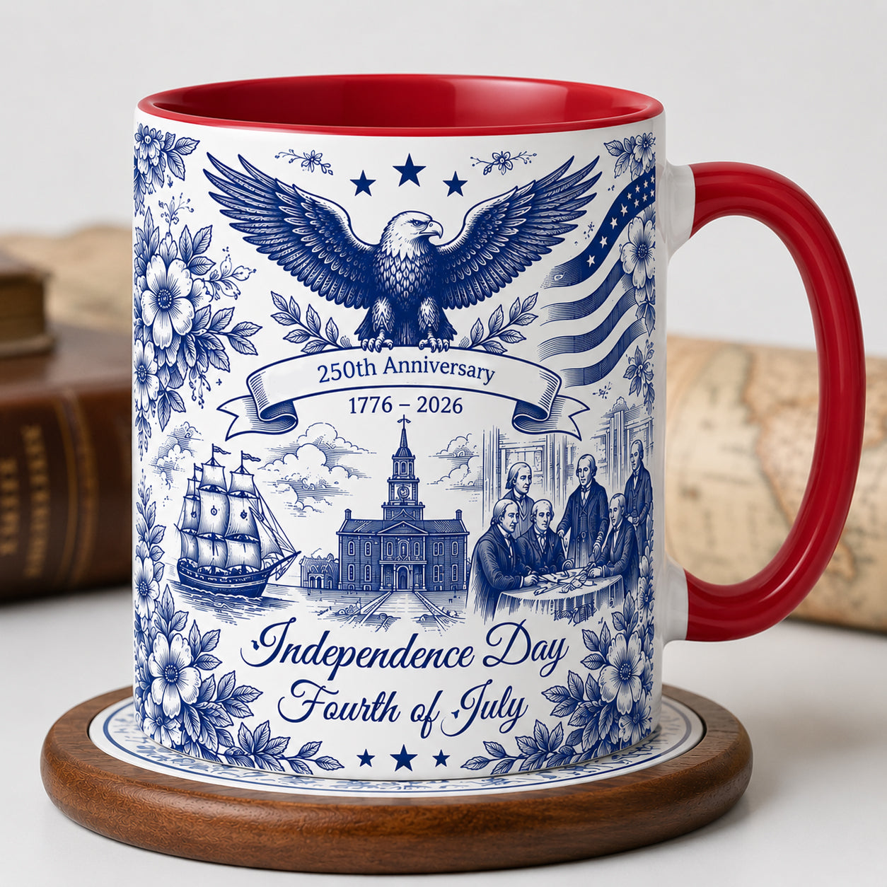 ☕Patriotic Semiquincentennial 1776-2026 Mug - 250 Years Anniversary Accent Mug