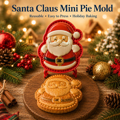 ⏳ Last Day50% OFF – 🎄 9-Design Christmas Mini Pie Mold Collection | Reusable Embossed Molds for Shaping Detailed Santa, Snowman, Reindeer, Tree & Holiday Pies 🥧✨
