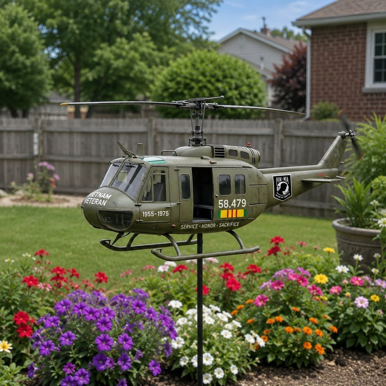 ⚡️Memorial Day 51% OFF 🎖️-Vietnam Veteran UH-1 Helicopter Wind Spinner- ✈️Buy 2 Free Shipping Today!