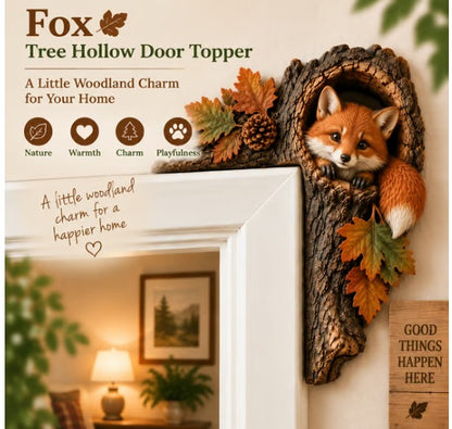 Chipmunk Tree Hollow Door Topper