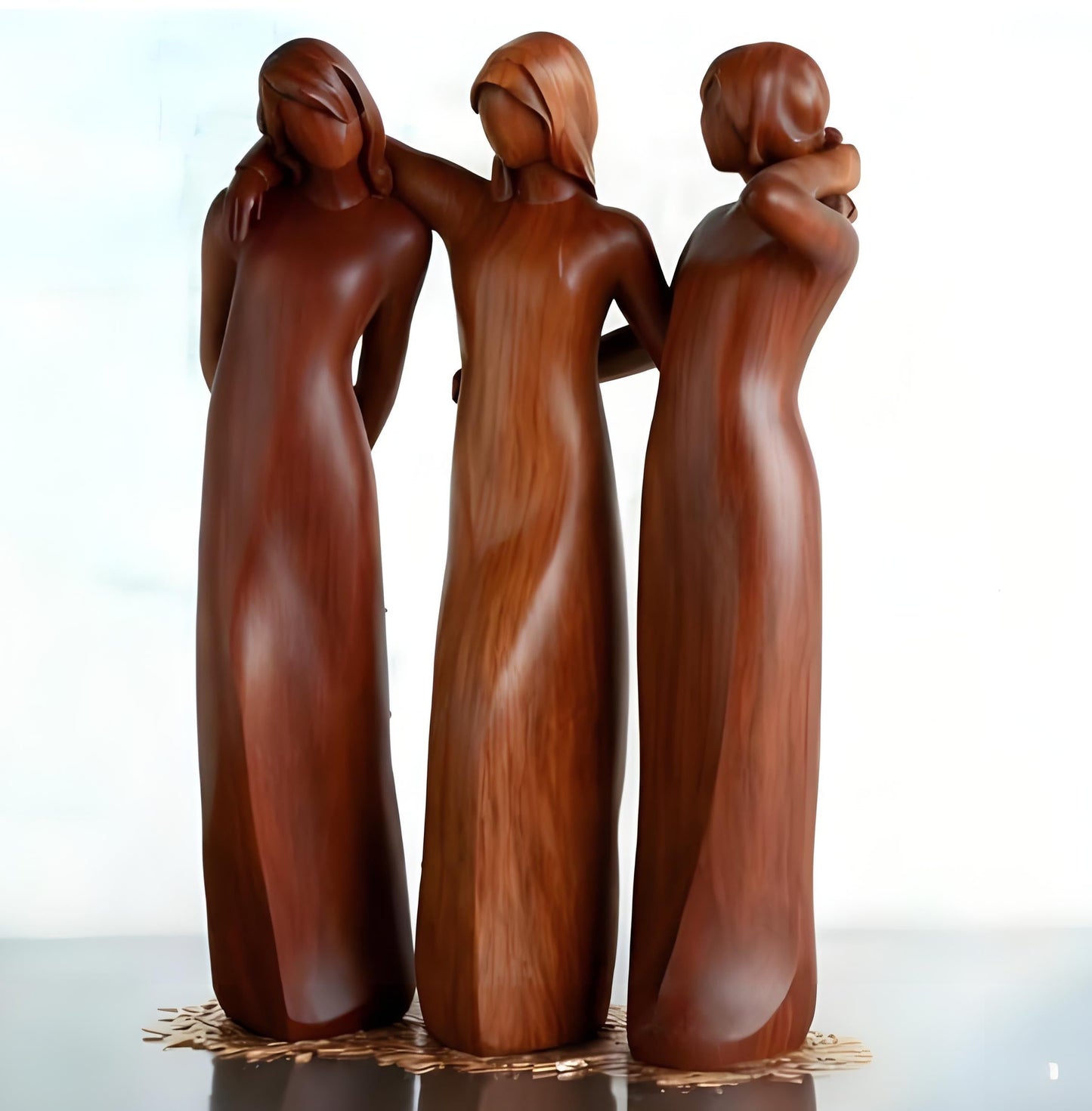 💖LAST DAY 49 % OFF👩🏻‍🤝‍👩🏻Sisters by My Side, Celebrates Friendships Three Sisters Sculpture🎁Christmas, Thanksgiving Day, Birthday Gifts