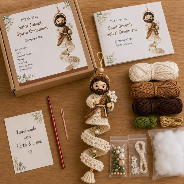 🎅Crochet Snowman Spiral Oranment DIY Kit -🎄🧶A Beginner-Friendly Crochet Experience Inspired by the Magic of Christmas.