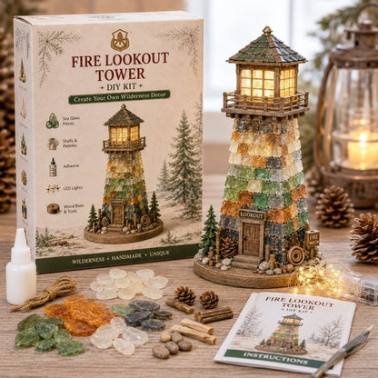 ⏳ Last Day 49% OFF – 🎄Beginner-Friendly DIY Lighted Christmas Character Sea Glass-Style Lighthouse Kit Collection | Complete Kit with Sea Glass-Style Pieces, LED Lights & Step-by-Step Guide Included 💕