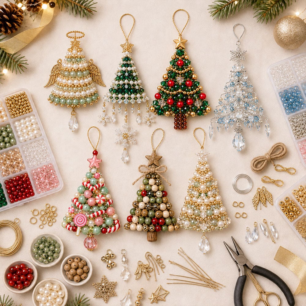 🎅 2026 Christmas Gift 50% Off--DIY Christmas Tree Beaded Ornament Kit