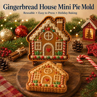 ⏳ Last Day50% OFF – 🎄 9-Design Christmas Mini Pie Mold Collection | Reusable Embossed Molds for Shaping Detailed Santa, Snowman, Reindeer, Tree & Holiday Pies 🥧✨