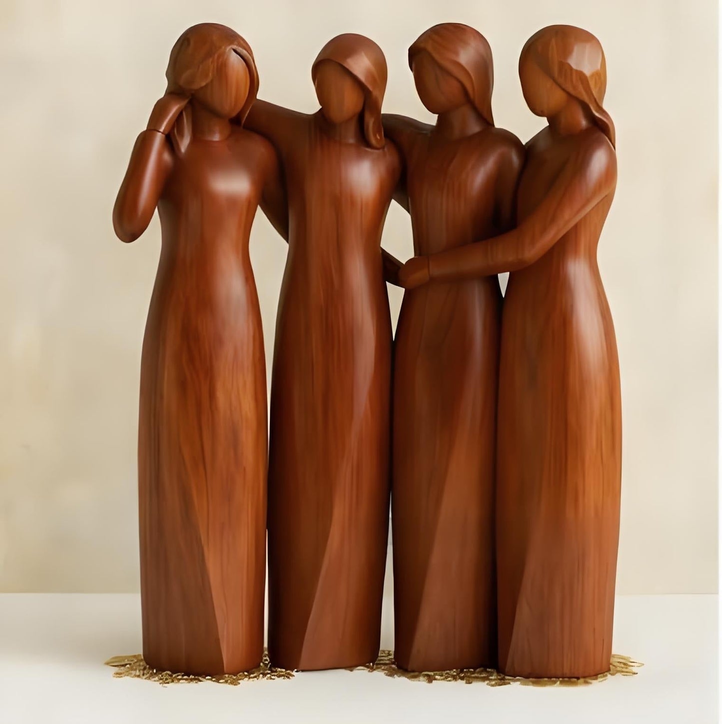 💖LAST DAY 49 % OFF👩🏻‍🤝‍👩🏻Sisters by My Side, Celebrates Friendships Three Sisters Sculpture🎁Christmas, Thanksgiving Day, Birthday Gifts