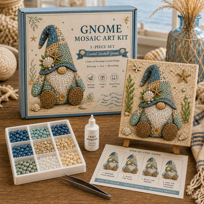 🔥Last Day BUY 3 GET 1 FREE🧩 Gnome Mosaic Art Kit – Create Your Own Charming Handmade Masterpiece