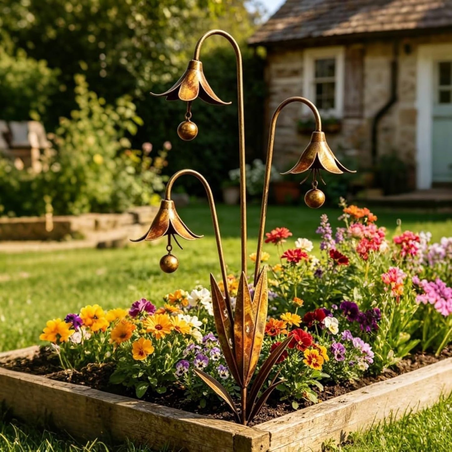 🔥 LAST DAY 60% OFF🥇Handmade Bluebell Garden Wind Chime - Yard Art Decor