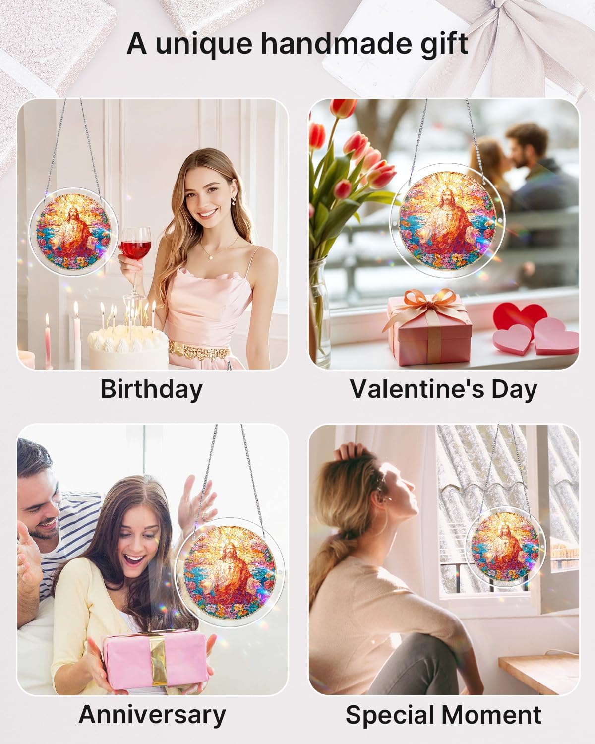 🔥Limited-time 50% off🎁 Handmade DIY Acrylic Puzzle: Sun Catcher,Many styles,Bestselling size 8in