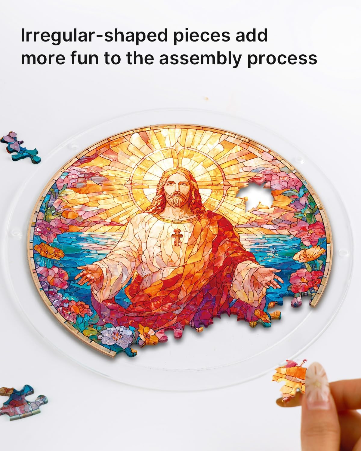 🔥Limited-time 50% off🎁 Handmade DIY Acrylic Puzzle: Sun Catcher,Many styles,Bestselling size 8in